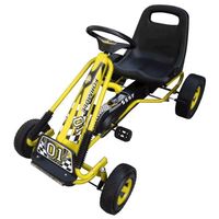 Megastar Crash N Go Kart Pedal Bike - Yellow (UAE Delivery Only)