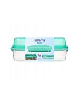 Sistema 1.8 liter Lunch Stack to Go Rectangle Teal