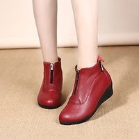 Women's Ballet Shoes Latin Shoes Modern Shoes Performance Party Evening Ballroom Dance Comfort Shoes Stylish Heel Cuban Heel Round Toe Zipper Adults' Black White Red Lightinthebox - thumbnail