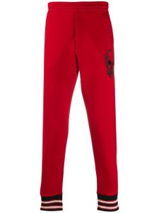 Alexander McQueen skull print track pants - Red