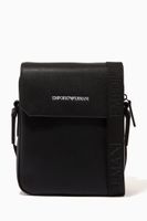 EA Text Crossbody Bag in Eco Leather EA Text Crossbody Bag in Eco Leather