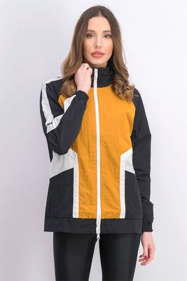 Womens Recovery Windbreaker Jacket Black/Rust Womens Recovery Windbreaker Jacket Black/Rust