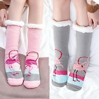Adult Floor Socks Indoor Warm Feet Covers Moon Socks Autumn and Winter Socks Covers Men S and Women S Thickened Velvet Non Slip Silicone Lightinthebox - thumbnail