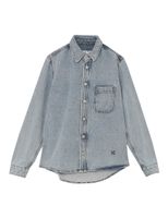 Stencil Denim Shirt - Blue - thumbnail