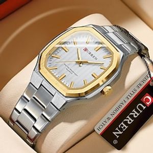 CURREN Men Quartz Watch Creative Minimalist Fashion Wristwatch Luminous Waterproof Decoration Steel Watch Lightinthebox