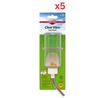 Kaytee Clearwater Bottle Single 6/12Mpack 8Oz Feeders And Water Bottles (Pack Of 5)