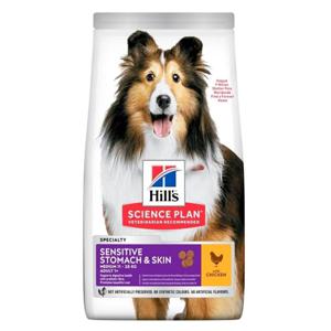 Hill's Science Plan Sensitive Stomach & Skin Medium Adult Dog Food With Chicken - 14Kg