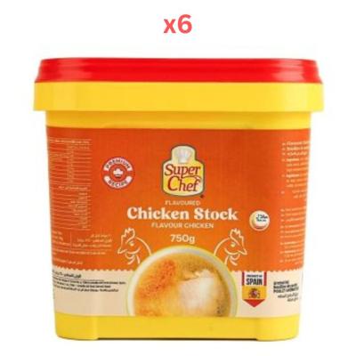 Super Chef Chicken Stock 750Gm (Pack Of 6)