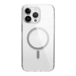 Elago MagSafe Hybrid Clear Case For iPhone 15 Pro Max - Medium Grey