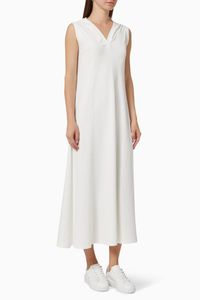 Clara Hooded Jersey Dress in Cotton