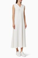 Clara Hooded Jersey Dress in Cotton - thumbnail