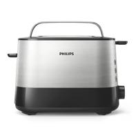 Philips Toaster | Viva Collection | HD2637 | Black Color