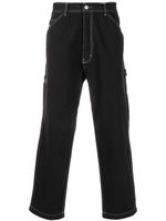 Diesel Workwear high-rise drop-crotch jeans - Black