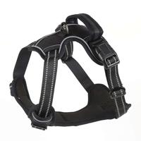 Woofy Reflective Dog Harness Black For Dog - Large