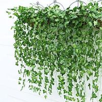Plastic Pastoral Style Vine Wall Flower Vine 2branch 90cm Artificial Hanging Plant Faux Greenary Vine Outdoor Plastic Plants for Wall, Wedding Party Decor miniinthebox Plastic Pastoral Style Vine Wall Flower Vine 2branch 90cm Artificial Hanging Plant Faux Greenary Vine Outdoor Plastic Plants for Wall, Wedding Party Decor miniinthebox