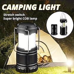 Portable LED Camping COB Lamp Outdoor Portable Telescopic Flashlight Emergency Hook Horse Lamp Suitable for Hurricane, Emergency, Storm, Outages, Outdoor Collapsible Lanterns Lightinthebox