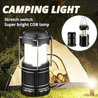 Portable LED Camping COB Lamp Outdoor Portable Telescopic Flashlight Emergency Hook Horse Lamp Suitable for Hurricane, Emergency, Storm, Outages, Outdoor Collapsible Lanterns Lightinthebox - thumbnail