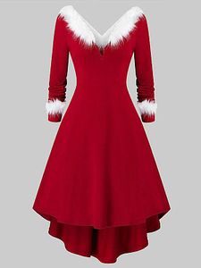 Long Sleeved V-Neck Dress