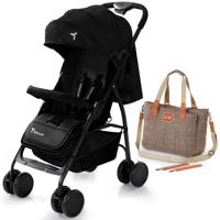 Teknum Trip Stroller Diaper Bag Combo - Black CM_TKLS_TPSBLBRDPKH