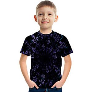 Kids Boys' T shirt Tee Short Sleeve Graphic Rainbow Children Tops Active 3-12 Years Lightinthebox