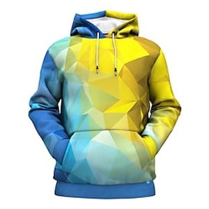 Men's Unisex Hoodie Pullover Hoodie Sweatshirt Yellow Hooded Graphic Prints Print Daily Sports 3D Print Streetwear Designer Casual Spring   Fall Clothing Apparel Hoodies Sweatshirts  Long Sleeve Lightinthebox