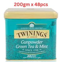 Twinings Gun Powder Green Tea with Mint, Tin - 48 x 200g