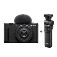 Sony Digital Still Camera ZV-1F with Sony GP-VPT2BT Shooting Grip (DSCZV1F+GPVPT2BT-R)