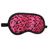 Leopard Print Blindfold Sleeping Travel Rest Soft Eye Mask Shade Nap Cover