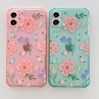 Phone Case For Apple Back Cover iPhone 12 Pro Max 11 SE 2020 X XR XS Max 8 7 Shockproof Dustproof Graphic Flower TPU miniinthebox Phone Case For Apple Back Cover iPhone 12 Pro Max 11 SE 2020 X XR XS Max 8 7 Shockproof Dustproof Graphic Flower TPU miniinthebox