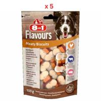 8In1 Flavours Meaty Biscuit 100Mg 32 Xl (Pack Of 5)