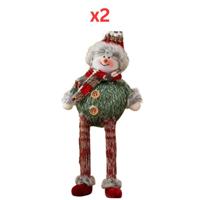 Christmas Santa, Reindeer & SnowMan For Dog (Pack of 2)