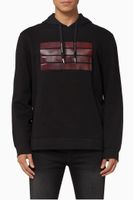 Logo Stripe Cotton Hoodie - thumbnail