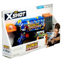 X-Shot Skins Sonic The Hedgehog S1 Flux Blaster With 8 Darts - thumbnail