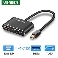 Ugreen Mini DisplayPort to HDMI VGA Thunderbolt 2 Adapter Mini DP Converter Cable for MacBook Air 13 Surface Pro 4 Dell Lenovo miniinthebox - thumbnail