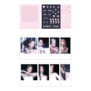 Blackpink - Bornpink Polaroid Photo + Sticker Set - Rose | Blackpink