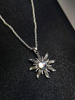 Moonstone Sunflower Necklace