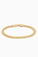 Curb Bracelet L in 9kt Gold Plated Silver Curb Bracelet L in 9kt Gold Plated Silver