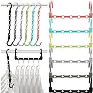 Closet Organizers and Storage Sturdy Closet Organizer Hanger for Heavy Clothes,Upgraded Closet Storage Space Saving Hangers,College Dorm Room Essentials(at least 12 Pcs) Lightinthebox