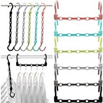 Closet Organizers and Storage Sturdy Closet Organizer Hanger for Heavy Clothes,Upgraded Closet Storage Space Saving Hangers,College Dorm Room Essentials(at least 12 Pcs) Lightinthebox