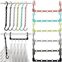 Closet Organizers and Storage Sturdy Closet Organizer Hanger for Heavy Clothes,Upgraded Closet Storage Space Saving Hangers,College Dorm Room Essentials(at least 12 Pcs) Lightinthebox - thumbnail