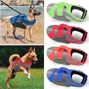 Dog Life Vest Dog Life Jacket Color Block Fashion Beach Pool Dog Clothes Puppy Clothes Dog Outfits Sports  Outdoors Black Pink Red Costume for Girl and Boy Dog Polyester S M L XL miniinthebox