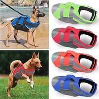Dog Life Vest Dog Life Jacket Color Block Fashion Beach Pool Dog Clothes Puppy Clothes Dog Outfits Sports  Outdoors Black Pink Red Costume for Girl and Boy Dog Polyester S M L XL miniinthebox - thumbnail