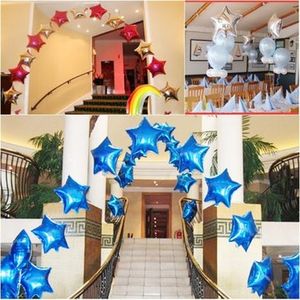 1 Pcs Five-pointed Star Helium Foil Balloon Wedding Birthday Party Decoration
