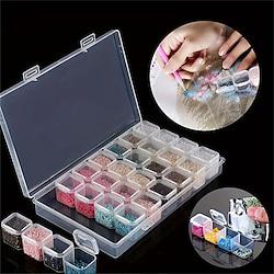 Multi-compartment Jewelry Box: Compact and Portable Craft Storage Case, Transparent and Delicate, Earring Anti-oxidation Box, Ideal for Storing Earrings, Necklaces, and Ear Accessories Lightinthebox