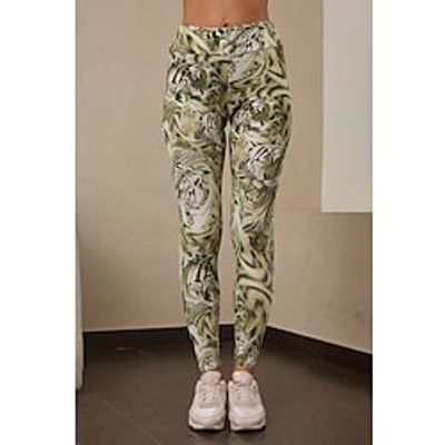 Women's Casual Sporty Athleisure Tights Leggings Print Ankle-Length Pants Weekend Yoga Stretchy Skull Tiger Tummy Control Butt Lift Mid Waist Green Black Pink Yellow S L Lightinthebox Women's Casual Sporty Athleisure Tights Leggings Print Ankle-Length Pants Weekend Yoga Stretchy Skull Tiger Tummy Control Butt Lift Mid Waist Green Black Pink Yellow S L Lightinthebox