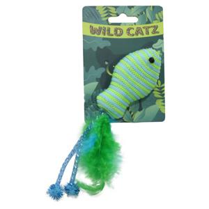 Wild Catz Jumpin Fish Fabric, Feature Cat Toy Multicolors