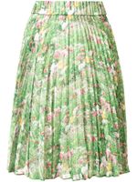 Romance Was Born Lacy Gardens pleated skirt - Green