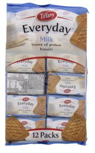 Tiffany Everyday Milk Biscuits 50gm (Pack of 12 Pieces)