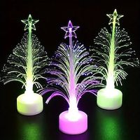 2pcs Christmas Fiber Optic Trees Luminous Christmas Trees Christmas Gift Holiday Party Decoration Arrangement Props Lightinthebox - thumbnail