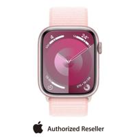 Apple Watch Series 9 GPS |41mm| Pink Aluminum Case with Light Pink Sport Loop